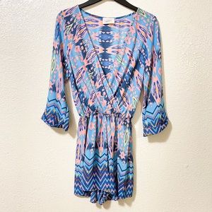 Pre-loved! EVERLY Multi-colored Romper!